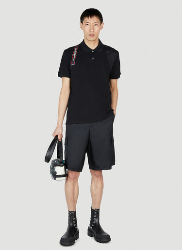 Alexander McQueen Harness Polo Shirt Black amq0151034