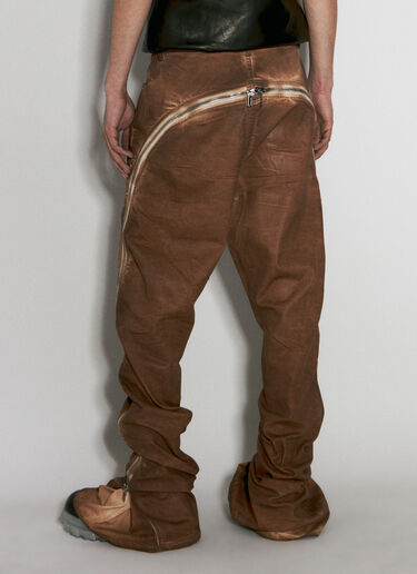 Rick Owens DRKSHDW ボーランバナナ ジーンズ ブラウン drk0156004