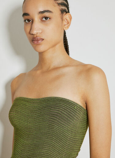 Isa Boulder Turner Knit Dress Green isa0253005