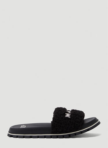 Marc Jacobs 抓绒拖鞋 黑色 mcj0250059