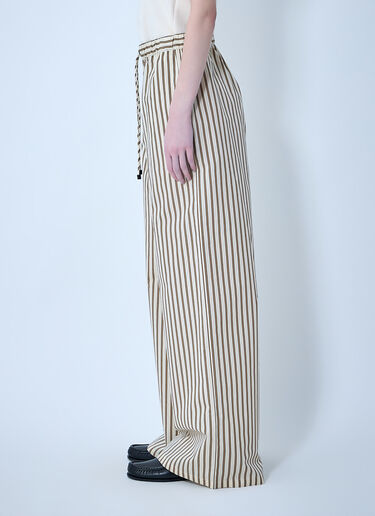 Max Mara Wide-Leg Drawstring Trousers Beige max0264009