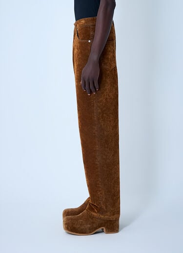 Dries Van Noten Velvet Jeans Brown dvn0162018