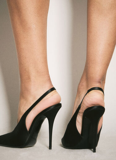 Saint Laurent L'Entracte 露跟高跟鞋 黑色 sla0257034