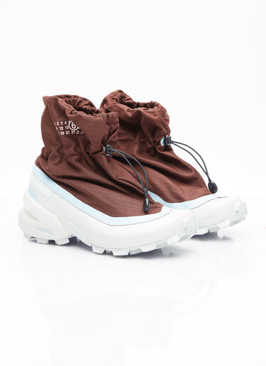 MM6 Maison Margiela x Salomon Cross Mid Sneakers Burgundy mms0154004