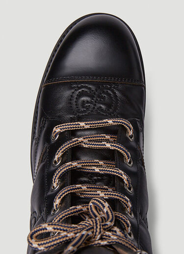 Gucci GG 绗缝及踝靴 黑 guc0251084