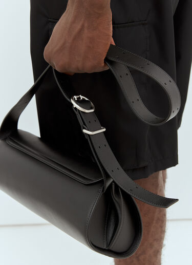 Jil Sander 大号 Cannolo 单肩包 黑色 jil0158007