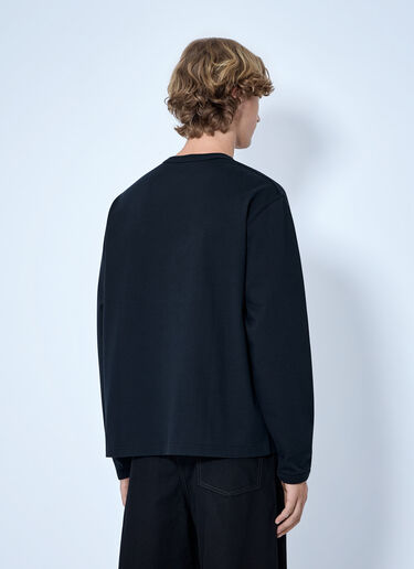 LN-CC® - Lemaire: Boxy Long Sleeve Tee - Black Lemaire Boxy Long Sleeve Tee Black lem0166016