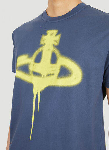 Vivienne Westwood Spray Orb T 恤 蓝色 vvw0151008
