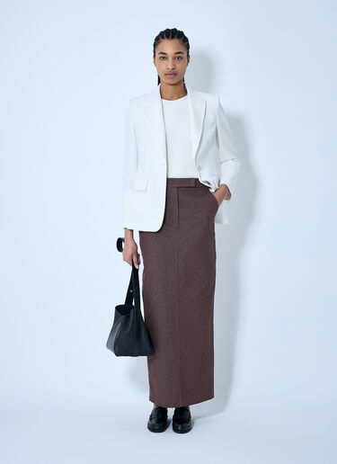 Max Mara Tailored Midi Skirt Brown max0260026