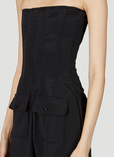 Dolce & Gabbana Corset Panel Jumpsuit Black dol0252001