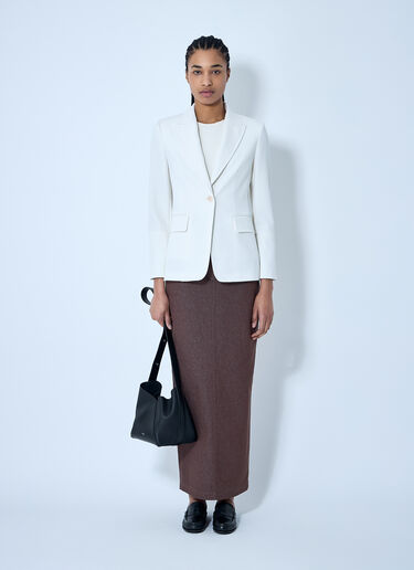 Max Mara 单排扣西装外套 白色 max0259014