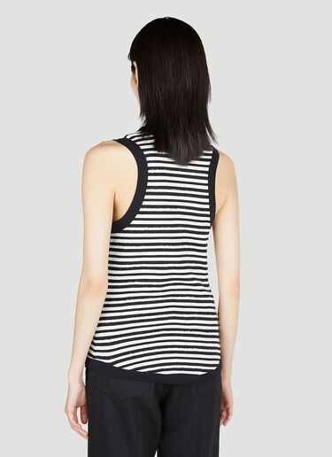 Saint Laurent Striped Tank Top Black sla0252020
