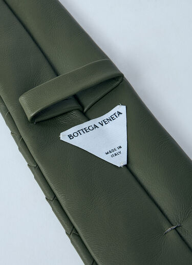 Bottega Veneta Braided Leather Tie Green bov0159023