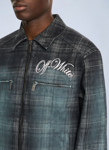 LN-CC® - Off-White: Check Jacq Den Skate Coach Jkt - Multicolor Off-White Check Jacq Den Skate Coach Jkt Multicolor ofw0164126