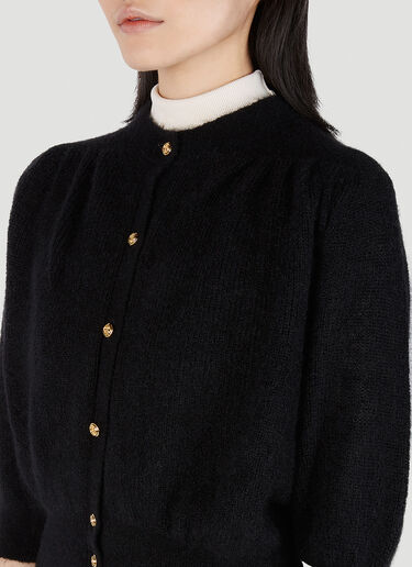Fine Button Down Cardigan Gucci Fine Button Down Cardigan Black guc0251196
