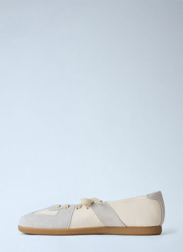 Maison Margiela Replica Soft Laced Ballerinas Beige mla0265019
