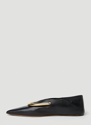 Jil Sander Pointed Ballerina Flats Black jil0251050