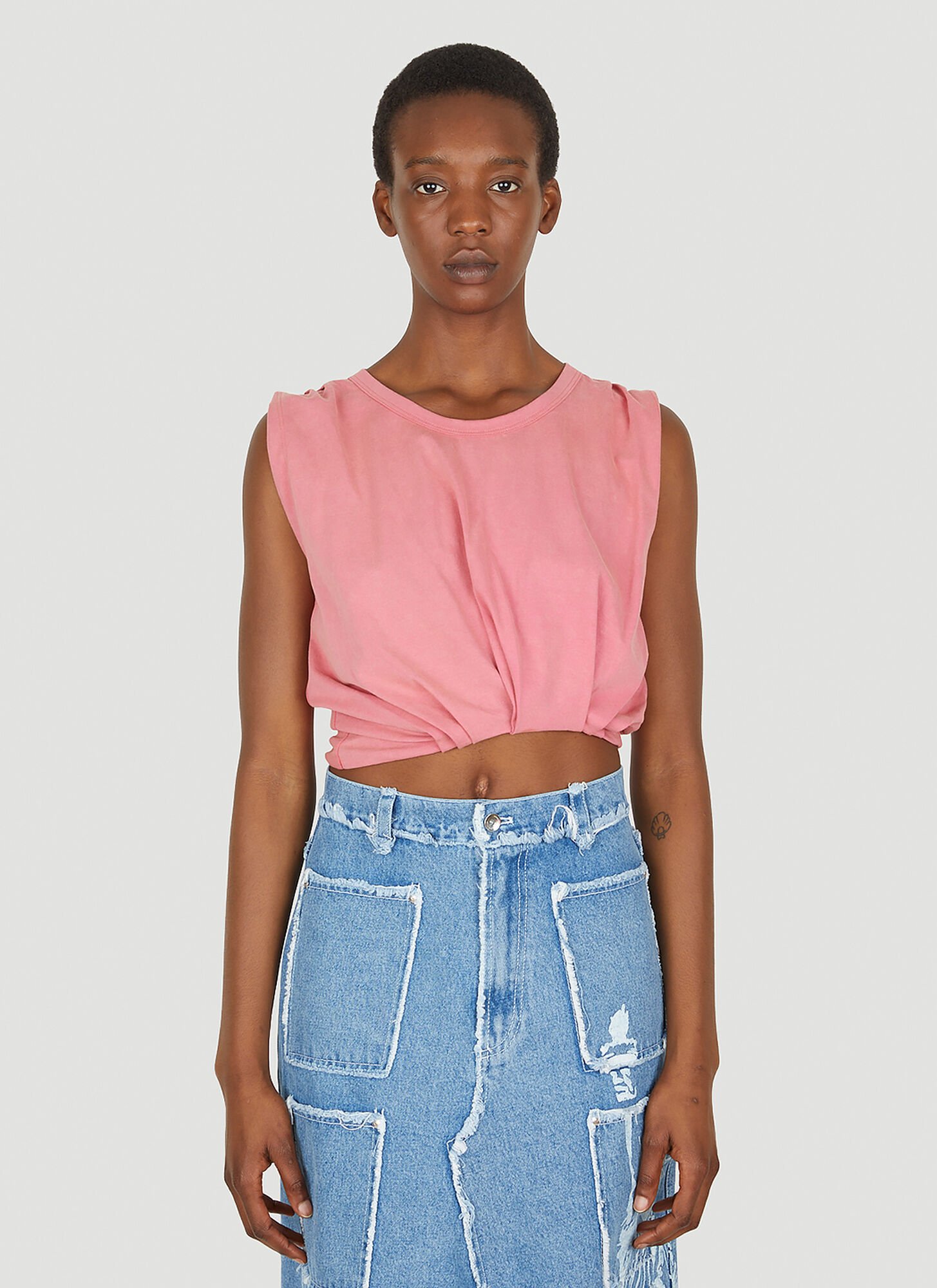 Lourdes Gathered Top In Pink