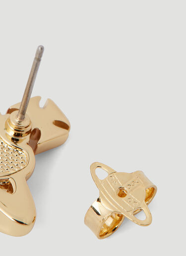 Vivienne Westwood New Diamante Heart Earrings Red vvw0254058