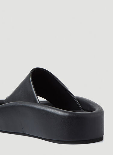 MM6 Maison Margiela Platform Flip Flop Sandals Black mmm0248012
