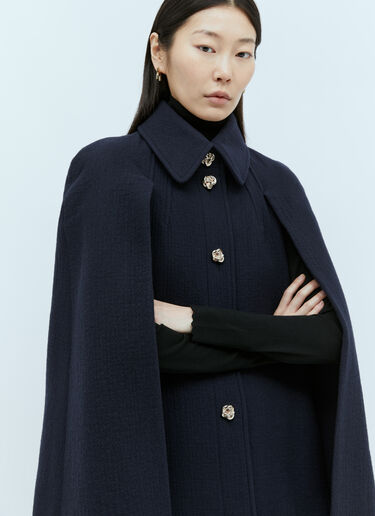 Chloé Short Cape Coat Navy chl0255005