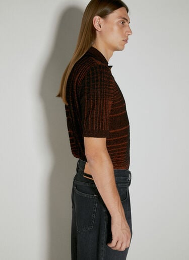 Vivienne Westwood Check Knit Polo Shirt Black vvw0153010