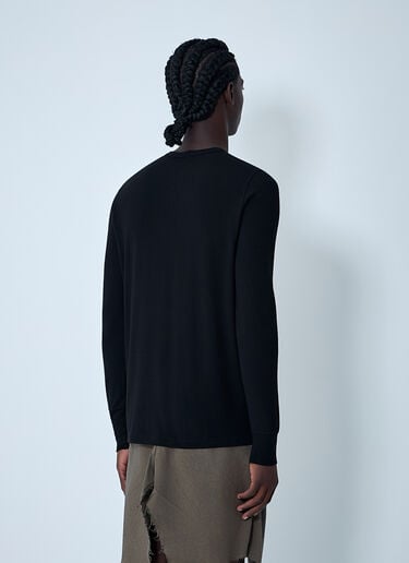 Knitted Sweater Rick Owens Knitted Sweater Black ric0162005