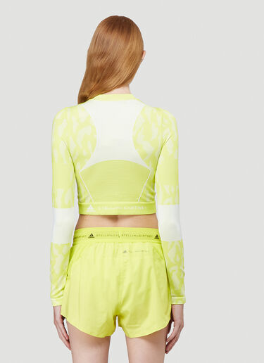 adidas by Stella McCartney TruePurpose Seamless Crop Top Yellow asm0243017