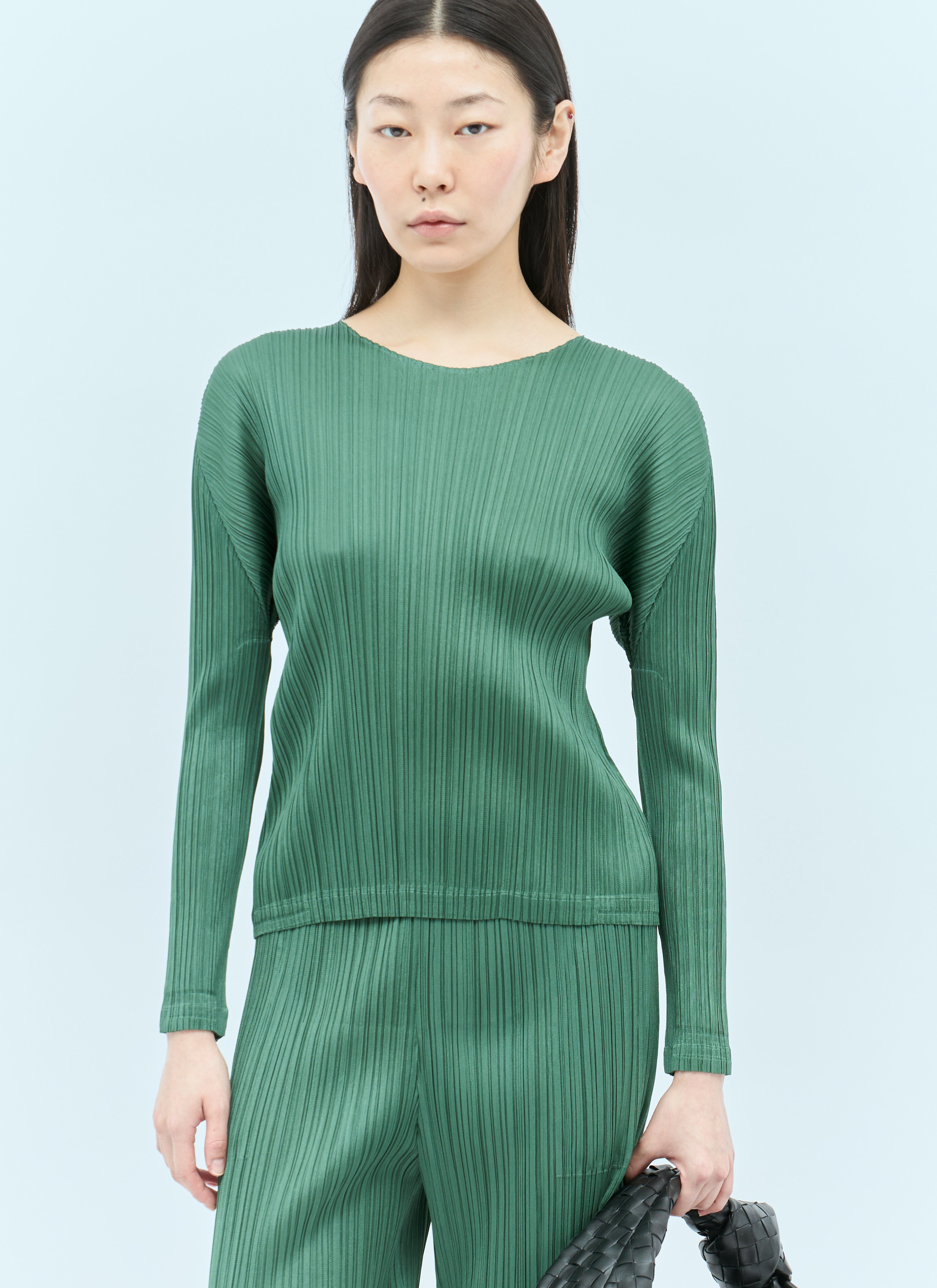 Pleats Please Issey Miyake Monthly Colors: December 上衣 绿色 plp0256008