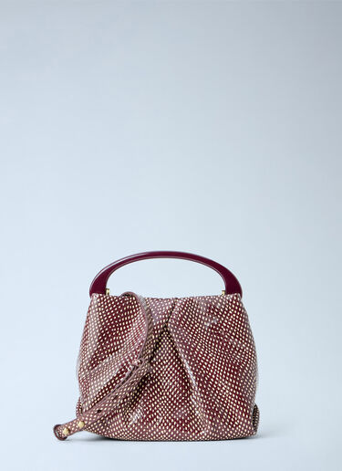 Dries Van Noten Patterned Top Handle Bag Bordeaux dvn0264035