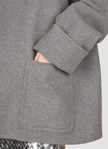Boiled Melange Coat Bottega Veneta Boiled Melange Coat Grey bov0253080