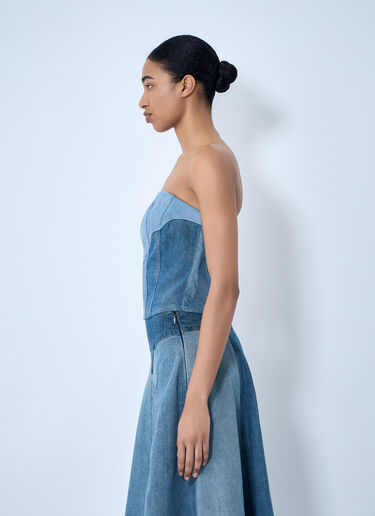 Levi's Structured Denim Bustier Top Blue lvs0264003