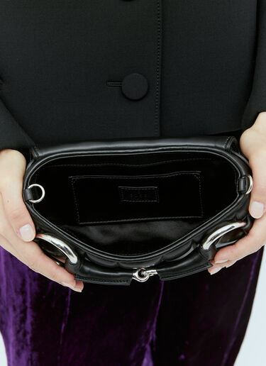 GG Horsebit Chain Small Shoulder Bag Gucci GG Horsebit Chain Small Shoulder Bag Black guc0254055