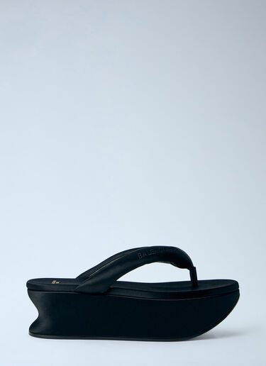 Balenciaga Gaeta Thong Sandals Black bal0264024