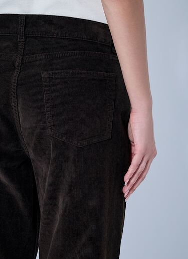 LN-CC® - The Row: Frava Cotton-Corduroy Mid-Rise Straight-Leg Pants - Brown The Row Frava Cotton-Corduroy Mid-Rise Straight-Leg Pants Brown row0265006
