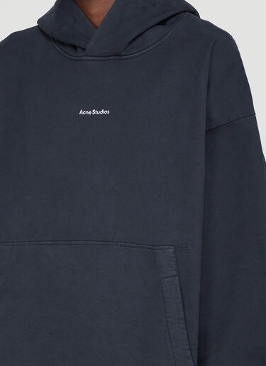 Acne Studios Logo Hooded Sweatshirt Black acn0142032