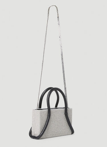 KARA Tubular Midi Shoulder Bag Silver kar0252009