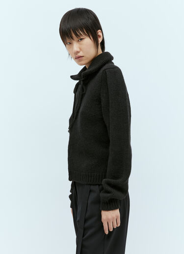 Wool-Blend Cardigan Lemaire Wool-Blend Cardigan Black lem0254011