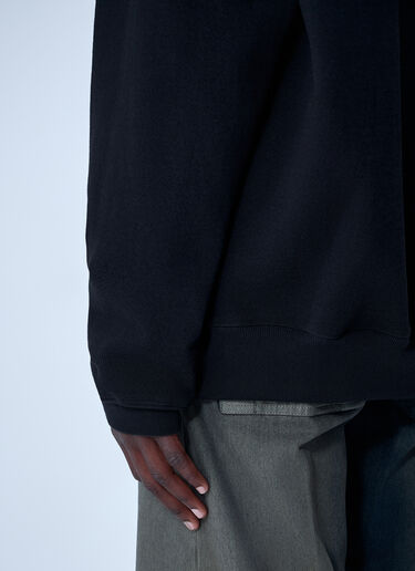 Cotton Hooded Sweatshirt Rick Owens Cotton Hooded Sweatshirt Black ric0161008