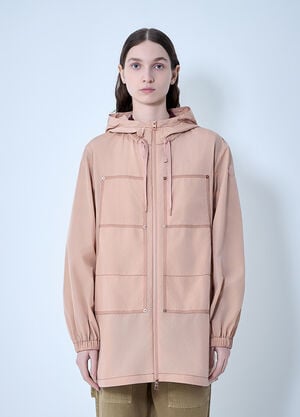 Moncler Hooded Zip Jacket Pink mon0264001