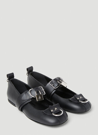 JW Anderson Lock Ballerina Pumps Black jwa0253021