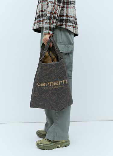 Carhartt WIP Paisley Packable Tote Bag Burgundy wip0354003