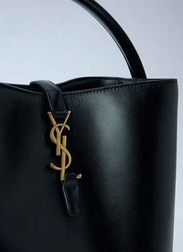 LN-CC® - Saint Laurent: Le 37 Leather Bucket Bag - Black Saint Laurent Le 37 Leather Bucket Bag Black sla0263093
