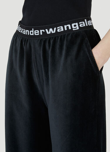 Alexander Wang Velvet Track Pants Black awg0245009