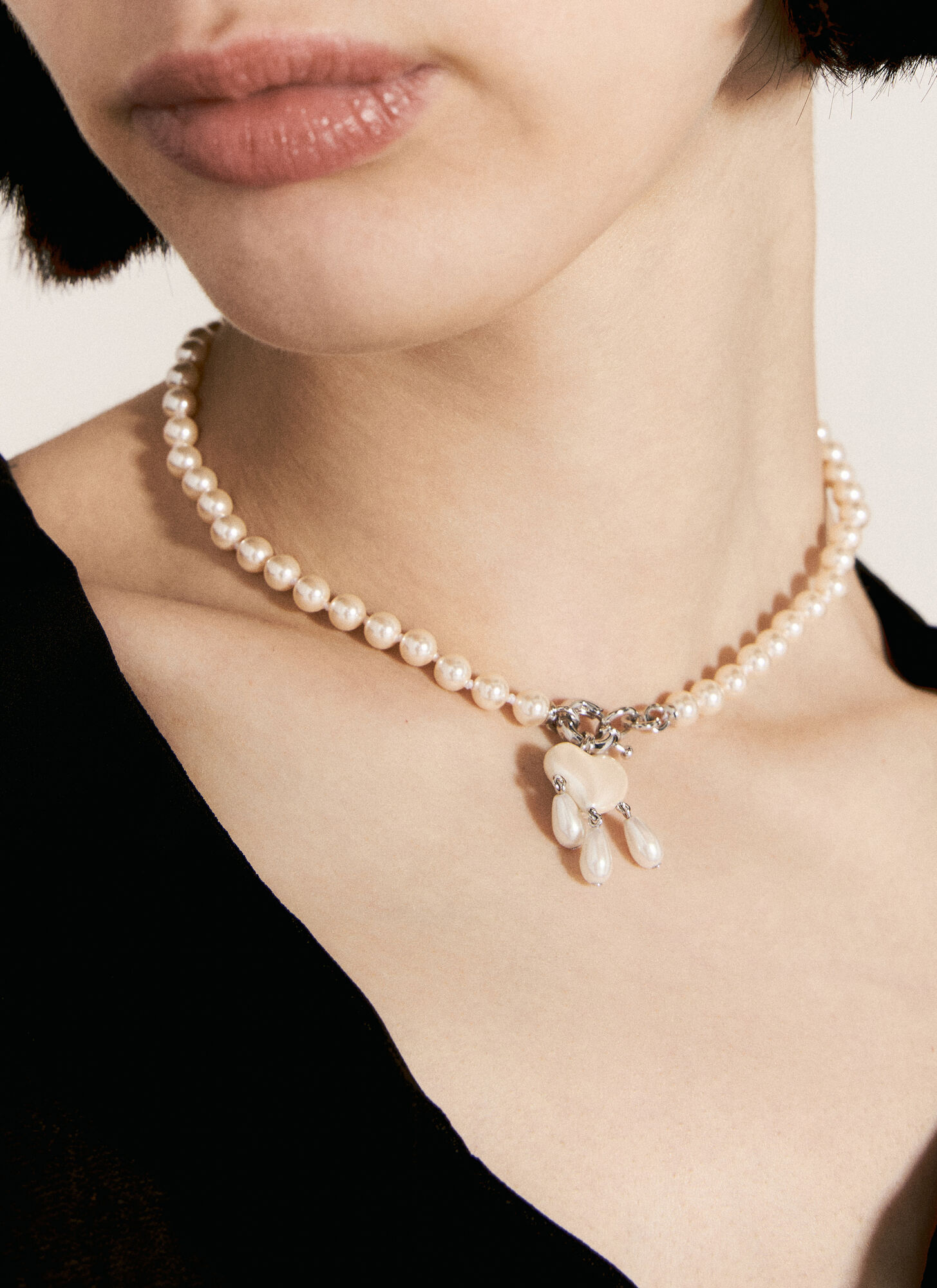 Vivienne Westwood Sheryl Pearl Necklace In Pink