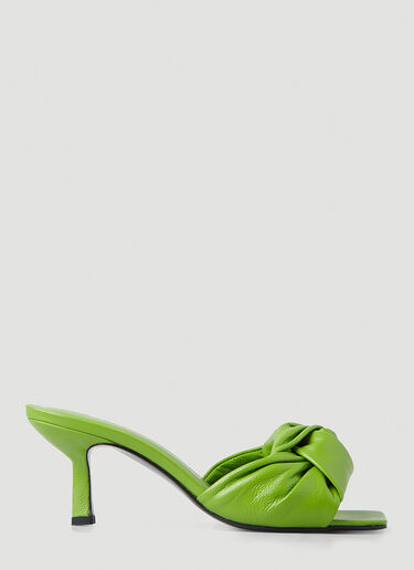 BY FAR Lana Mid Heel Mules Green byf0247027