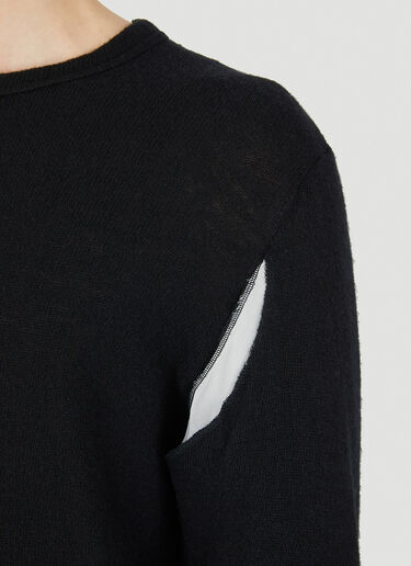 Comme Des Garçons Homme Plus Cutout Sweater Black hpl0150014