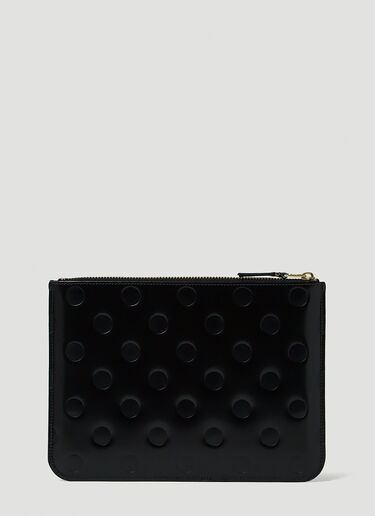 Comme des Garçons Wallet Dots Large Pouch Black cdw0347008