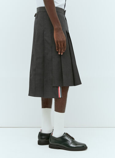 Thom Browne Super 120'S Twill Pleated Skirt Grey thb0153014