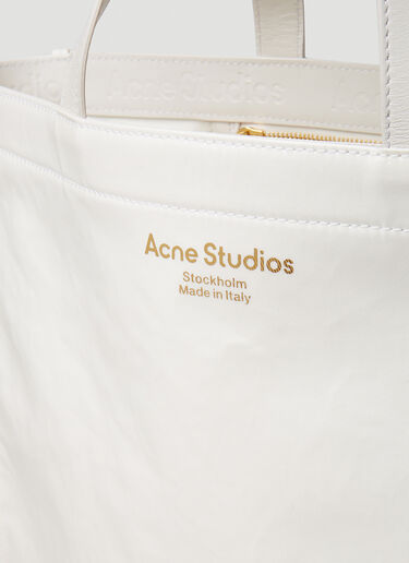 Acne Studios Logo Tote Bag White acn0250078
